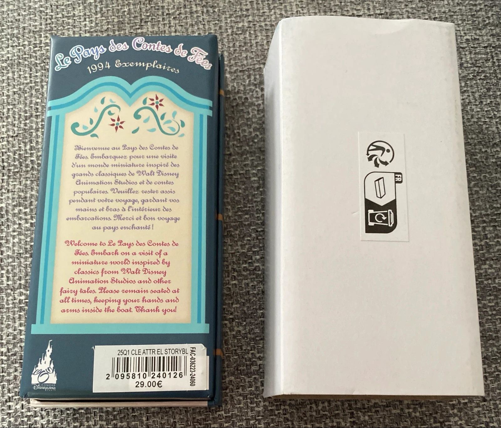 🗝️ Clé Attraction - O País dos Contos de Fadas - Disneyland Paris – Edição Limitada 1994 Ex- número 658/1994 ✨ – photo 3